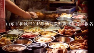 山东省聊城市2016年幼儿教师资格证考试报名时间