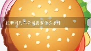 注册网约车公司需要什么条件